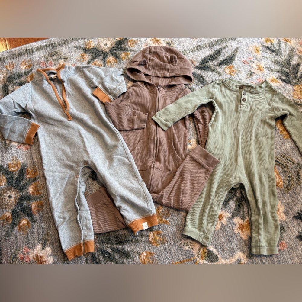 Lot of 18m Toddler outfit Onsie pants sets carters burts bees old navy